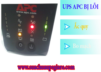 Bộ lưu điện ups apc bị lỗi bo và ắc quy
